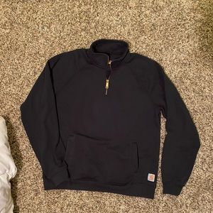 Carhartt NWOT Quarterzip black sweatshirt Sz Lg